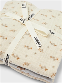 LIL ATELIER 3-Pak Muslin Stofbleer Isley Turtledove